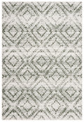SAFAVIEH Adirondack Collection Area Rug - 3 x 5, Ivory & Dark Green, Geometric Design, Non-Shedding & Easy Care, Ideal for Hig