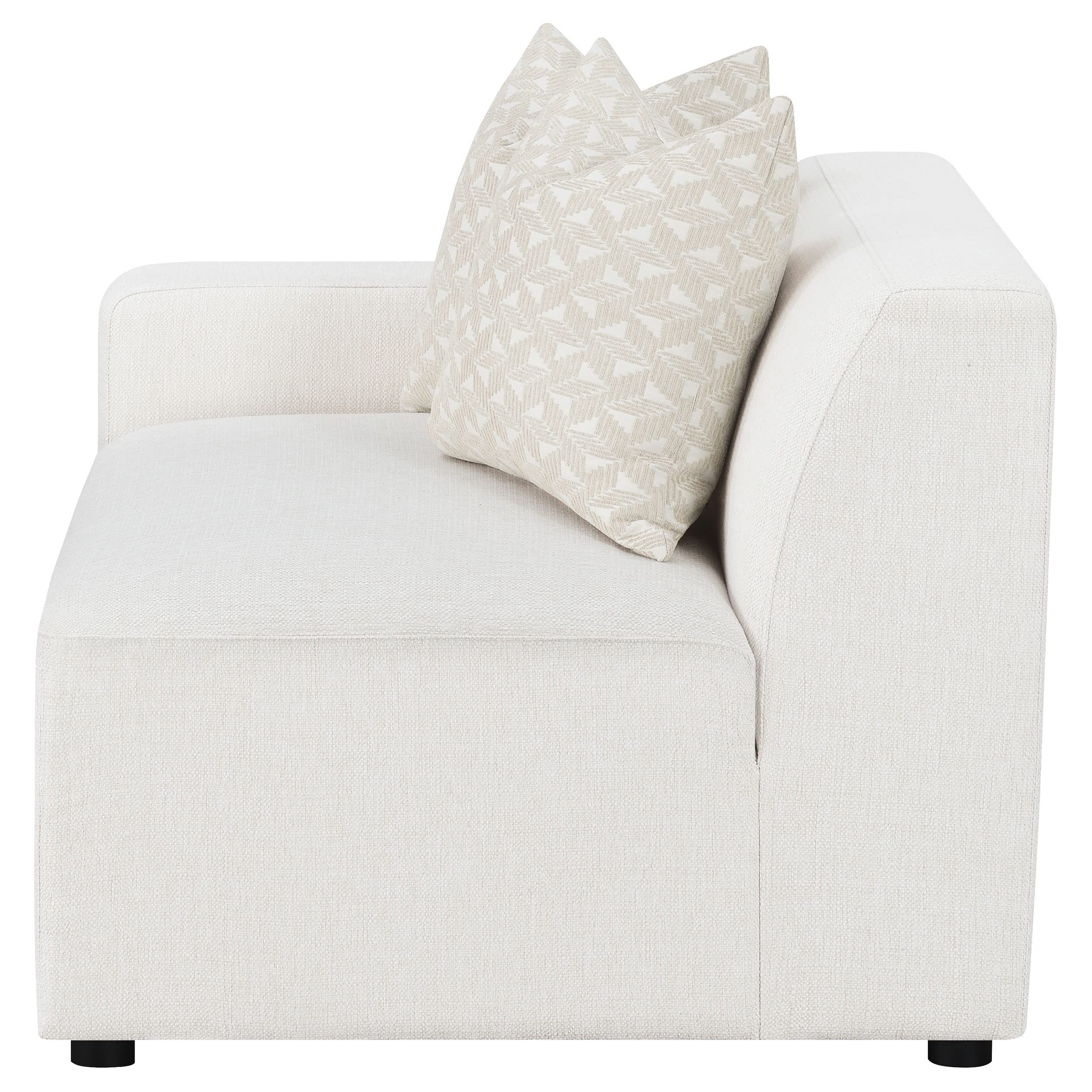Coaster Home Furnishings Freddie Upholstered Tight Back LAF Chair Pearl