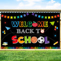 Welcome Back To School Banner Backdrop Back To School Decorations First Day Of School Sign Bulletin Board Hanging Decor Photo Pr