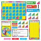 Trend Calendario Anual Spanish Bulletin Board Set, Classroom Decor