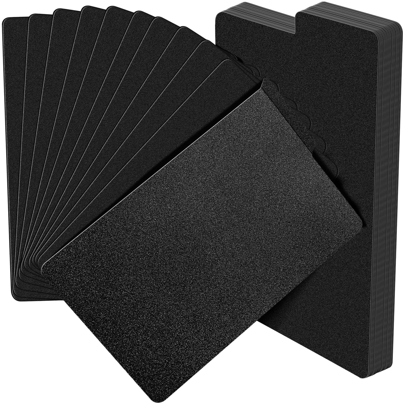 Lewtemi 100 Sheets Comic Book Dividers Tall Boards Dividers Black Comic Box Separators For Short Or Long Cartoon Book Storage Bo