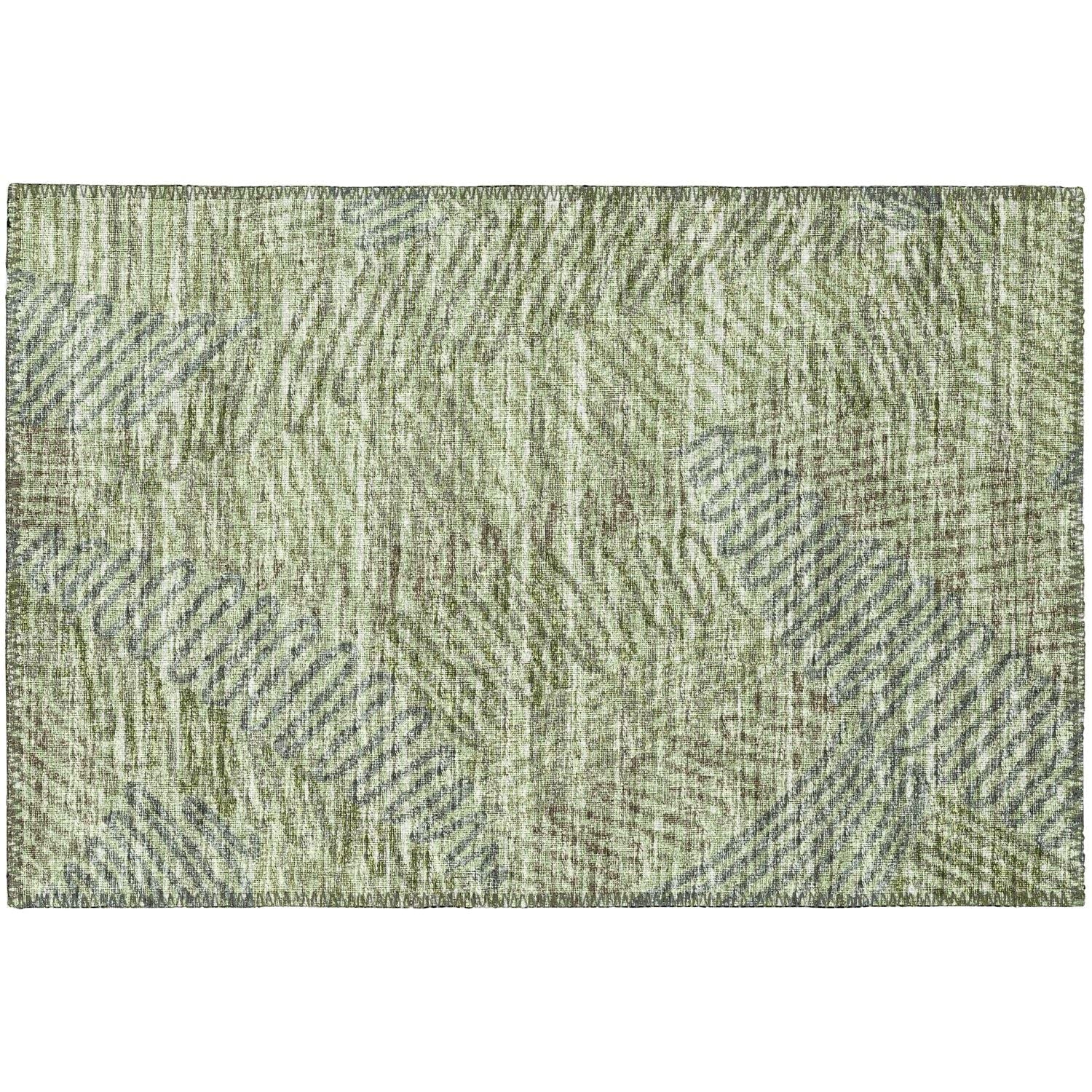 Sedona Sn11 Green Transitional Rug Rectangle 9' X 12'