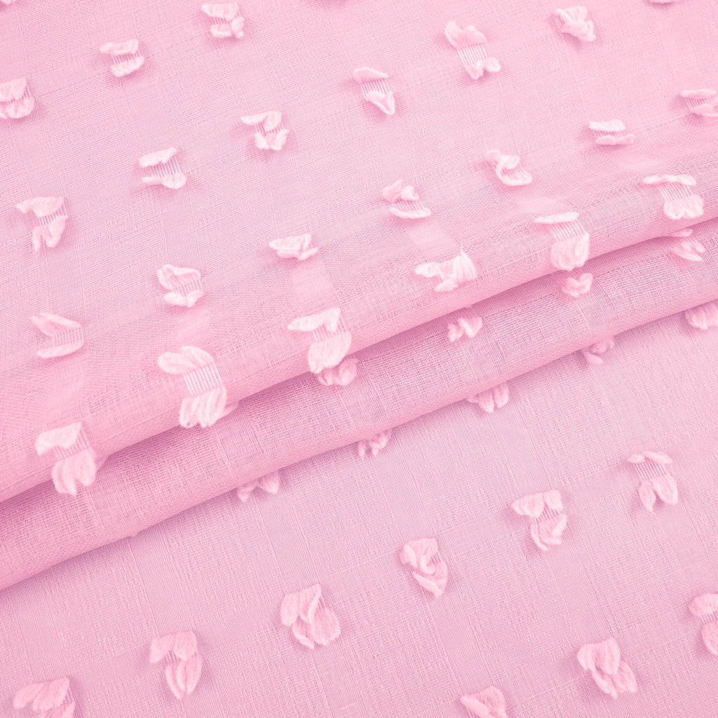 Koufall Pink Back Tab Rod Pocket Pom Pom Sheer Curtains,8 Ft 52X96 Length