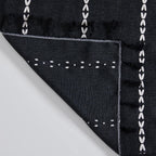 Roomtalks Black Boho Kitchen Valances For Windows, 18’’L X 52’’W Gothic Moody Striped Farmhouse Vintage Country Cottage Textured Tassel Curtain Valances For Bathroom Living Room