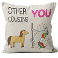 M-Qizi Cousin Gifts Pillow Covers, Best Cousin Gifts, 18X18 Inch Funny Cousin Pillow Covers, Gifts For Cousins Female, Cousin Gi