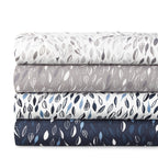 Southshore Fine Living, Inc. Botanical Leaves Collection, 3-Piece, 14-Inch Deep Pocket Sheet Set, Easy Care, Shrinkage Free Shee