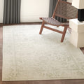 SAFAVIEH Adirondack Collection Accent Rug - 4 x 6, Ivory & Sage, Oriental Distressed Design, Non-Shedding & Easy Care, Ideal f