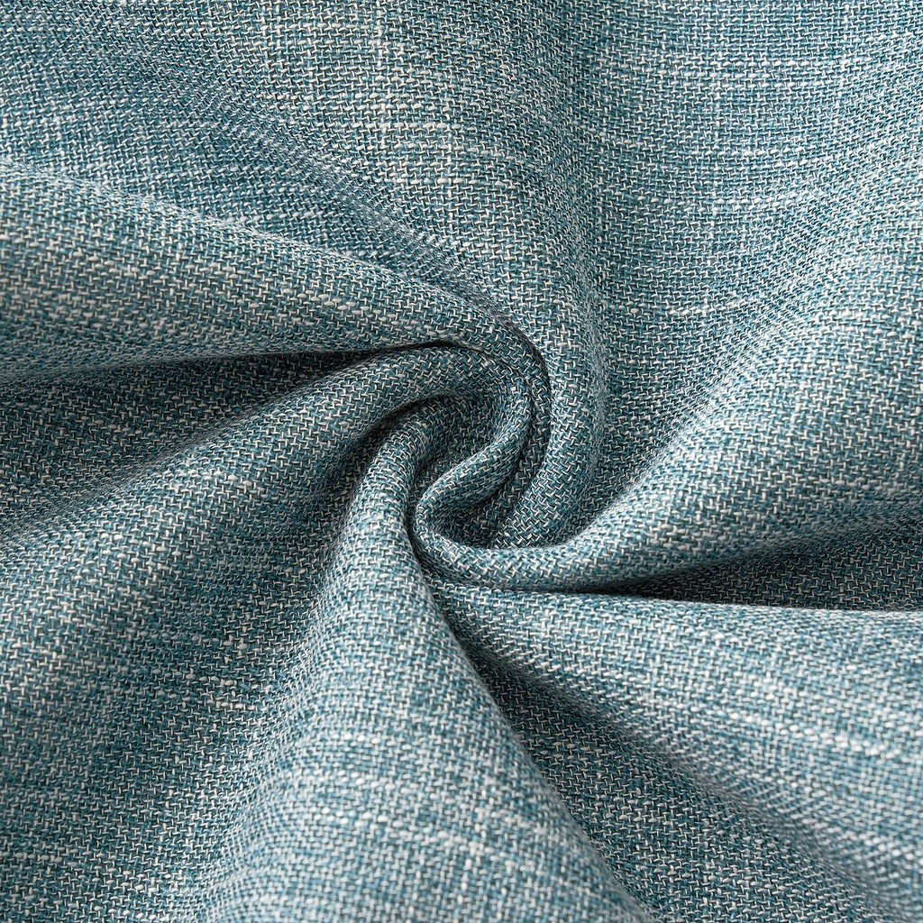 Miulee Pack Of 2 Decorative Throw Pillow Covers Linen Burlap Square Solid Farmhouse Modern Concise Throw Cushion Case Pillowcase For Sofa Car Couch 20X20 Inch Teal