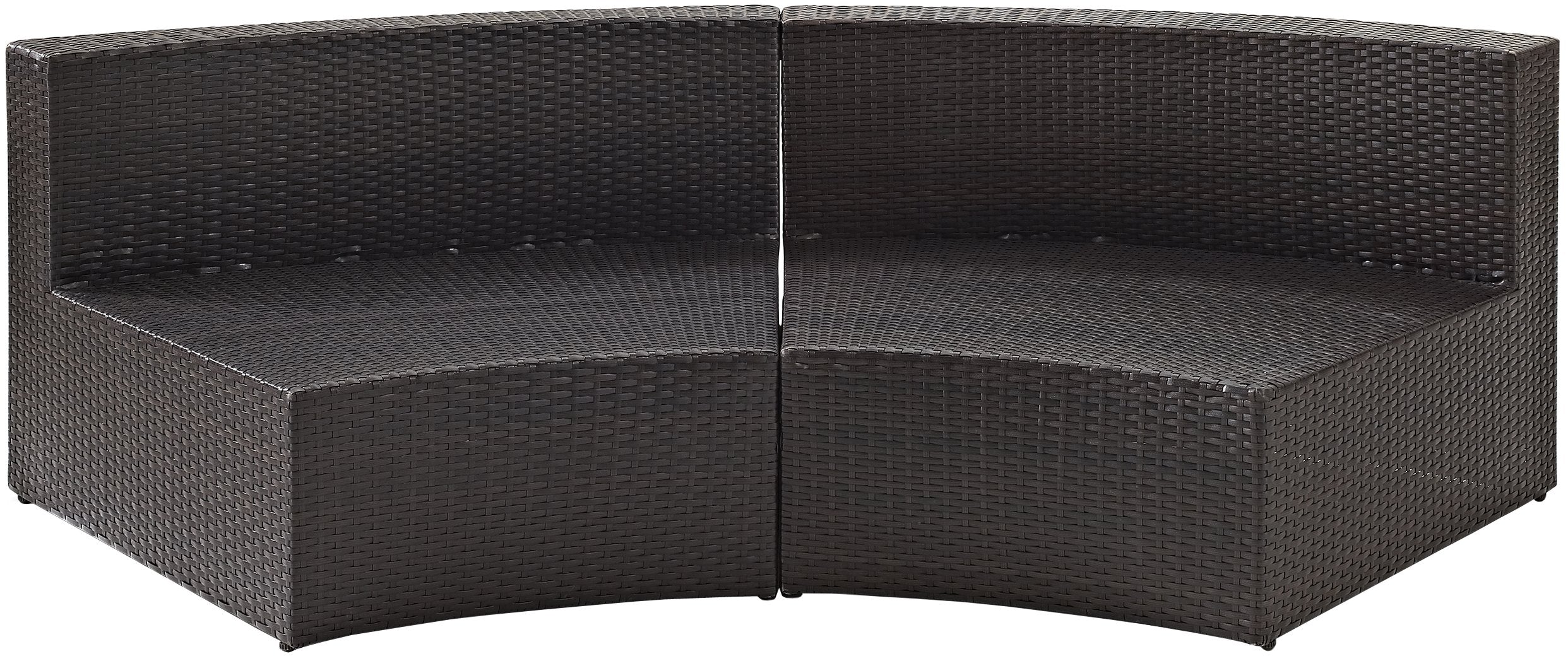 Crosley Catalina Wicker Sectional Sofa - Thumbnail 3