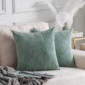 Home Brilliant Couch Pillow Covers 26X26 Set Of 2 Super Soft Corduroy Large Euro Sham For Bedroom Summer Pillow Covers, 26 X 26