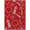 Addison Rugs Harpswell Ahp39 Ruby 3' X 5' Indoor Outdoor Rug, Easy Clean, Machine Washable, Non Shedding, Bedroom, Living Room, Dining Room, Kitchen, Patio Rug