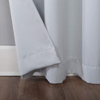 Sun Zero Easton Energy Saving Blackout Grommet Curtain Panel, 40' X 54', Dove White