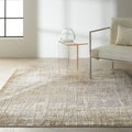 Calvin Klein CK950 Rush Ivory Taupe 4 x 6 Area Rug - Easy Clean, Non Shedding, Bed Room, Living Room, Dining Room, Kitchen (4