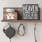 Barnyard Designs Wooden Box Sign Motivational Desk Decor, Primitive Decor Office Desk Decorations For Women Office Bathroom Shel