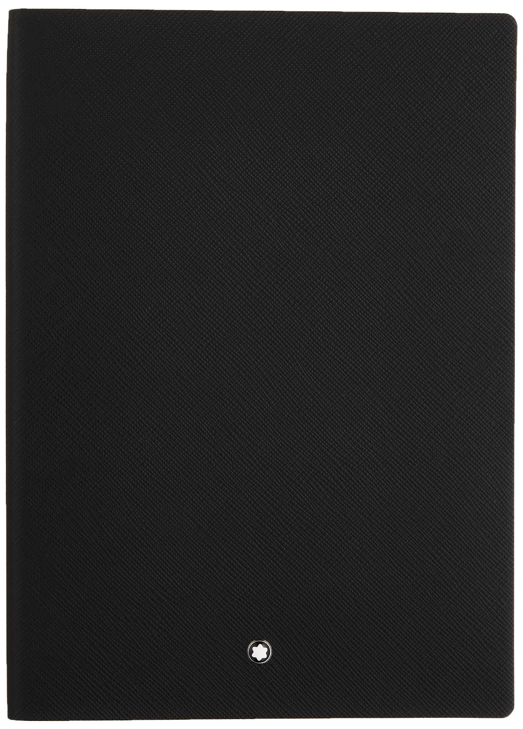 Montblanc Notebook Black Lined #146 Fine Stationery 113294 - Elegant Journal With Leather Binding And Ruled Pages - 1 X (5.9 X 8