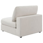 Coaster Home Furnishings Serene Upholstered Armless Chair Beige