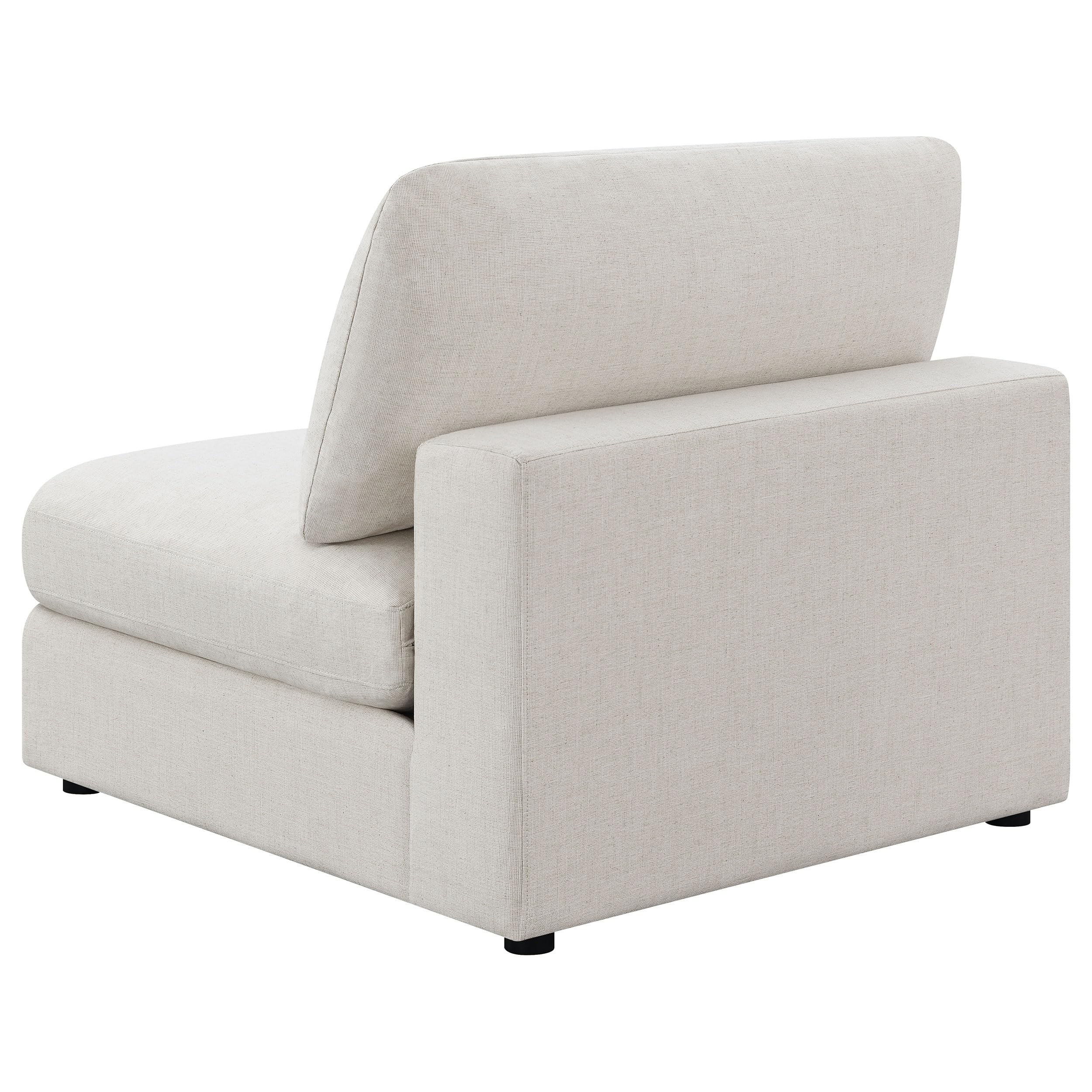 Coaster Home Furnishings Serene Upholstered Armless Chair Beige