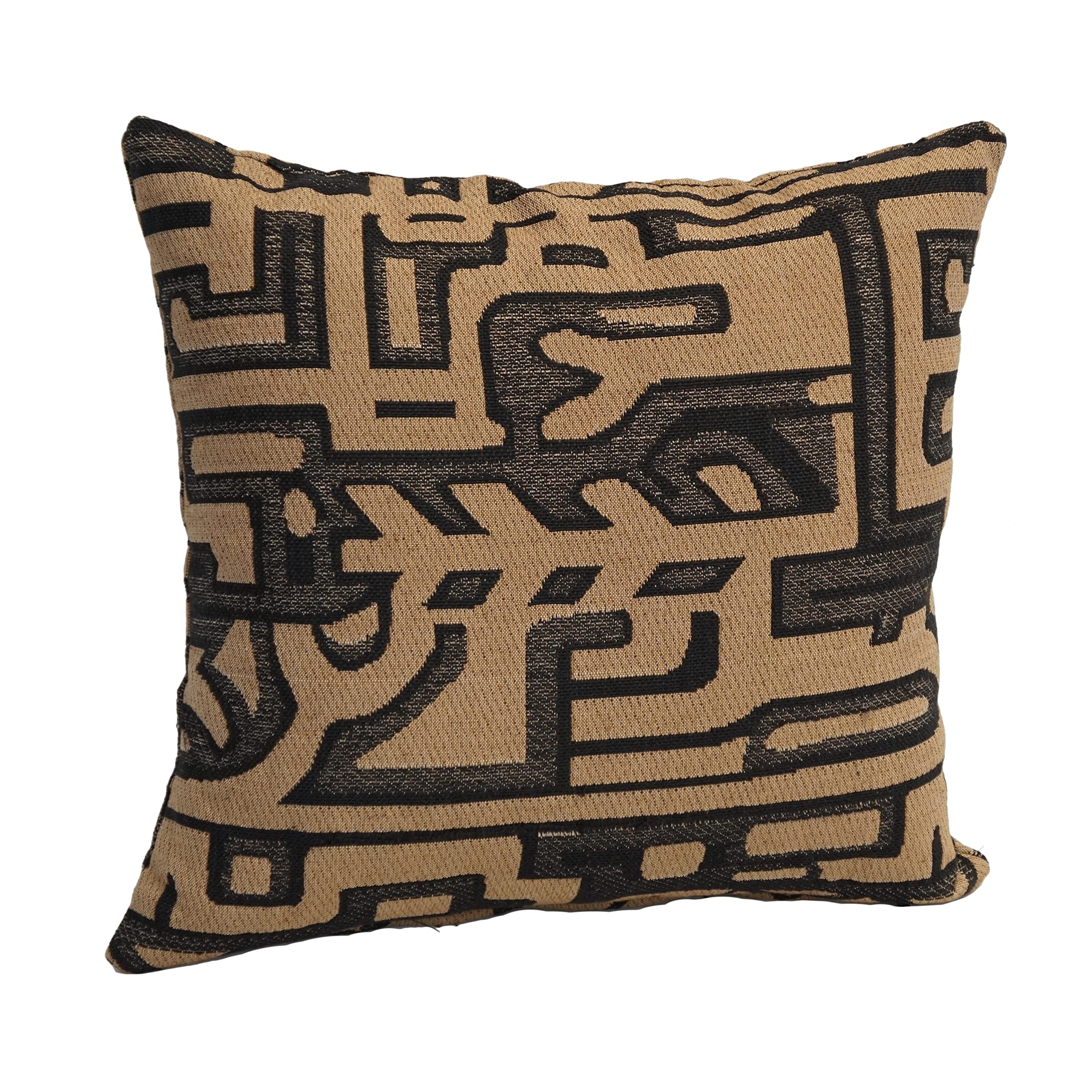 Blazing Needles Square Tapestry Throw Pillow, 17", Kilimanjaro