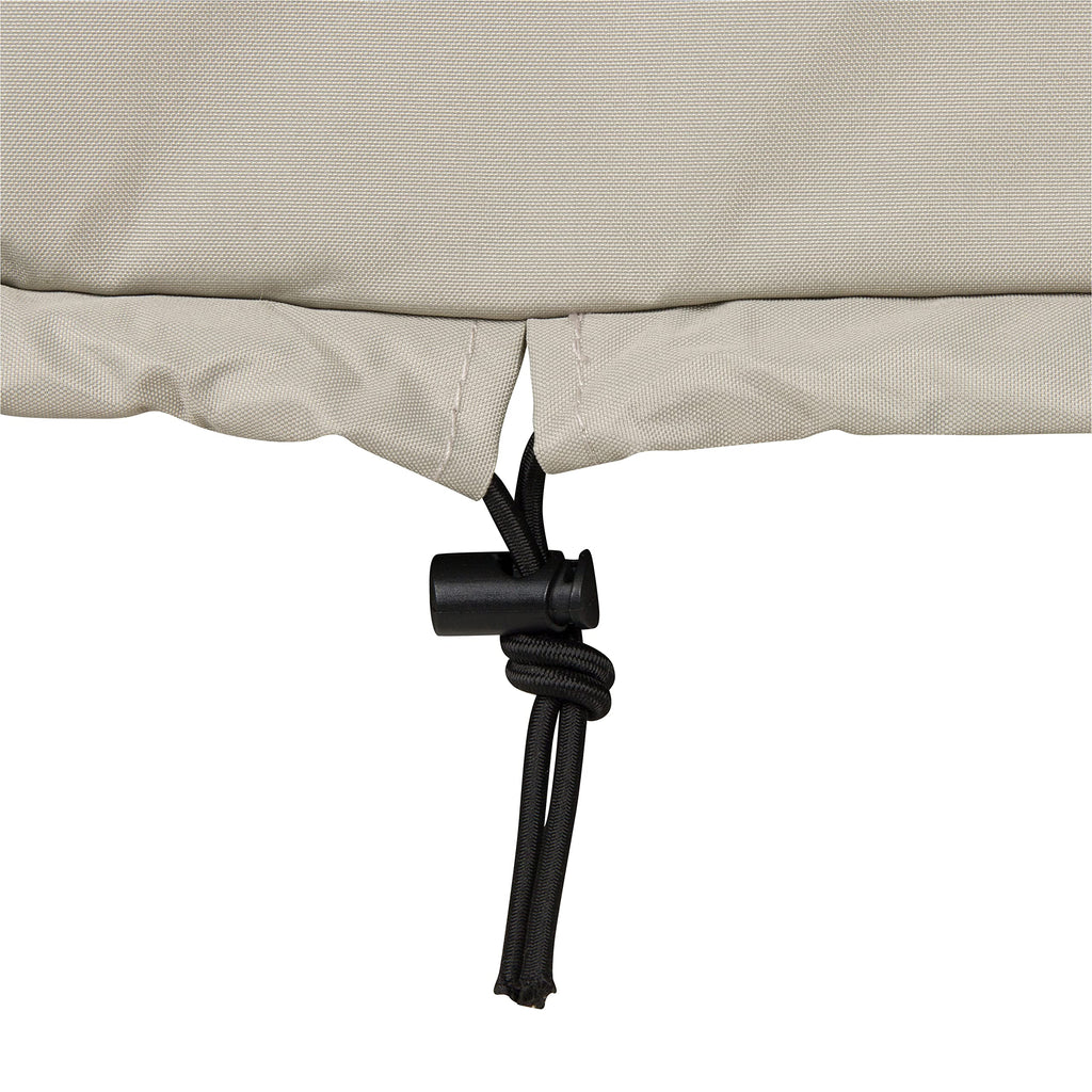 Shine Company Weatherproof Outdoor Rocking Chair Cover Set Of 2, 100% Woven Polyester, Elastic Cord With Toggle, Gray, 2-Pack