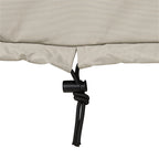 Shine Company Weatherproof Outdoor Rocking Chair Cover Set Of 2, 100% Woven Polyester, Elastic Cord With Toggle, Gray, 2-Pack