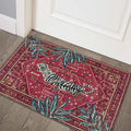 Aldopein Vintage Tribal Rugs, 2x3 Faux Wool Vintage Red Boho Throw Rugs for Bathroom Kitchen Small Indoor Entryway Rug Modern Vi