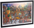 Buyartforless Framed A Magical Mystery Tour of 100 Beatles Songs by Tom Masse 32x22 Music Art Print Poster Rock and Roll Man Cav