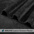 Pavilia Soft Fleece Solid Black Throw Blanket For Couch, Lightweight Plush Warm Blankets For Bed, Fuzzy Cozy Flannel Blanket Thr