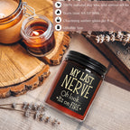 Briojoy Funny Gifts For Women Men - My Last Nerve Soy Candle - Birthday Gift For Her Wife Sister - Best Friend, Girlfriend Gift
