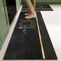 CBEX NonSlip Kitchen Floor Mats, Water Absorbent, Rugs,Standing Rubber Mats for Kitchen, Office, Sink and Laundry Room, Geometr