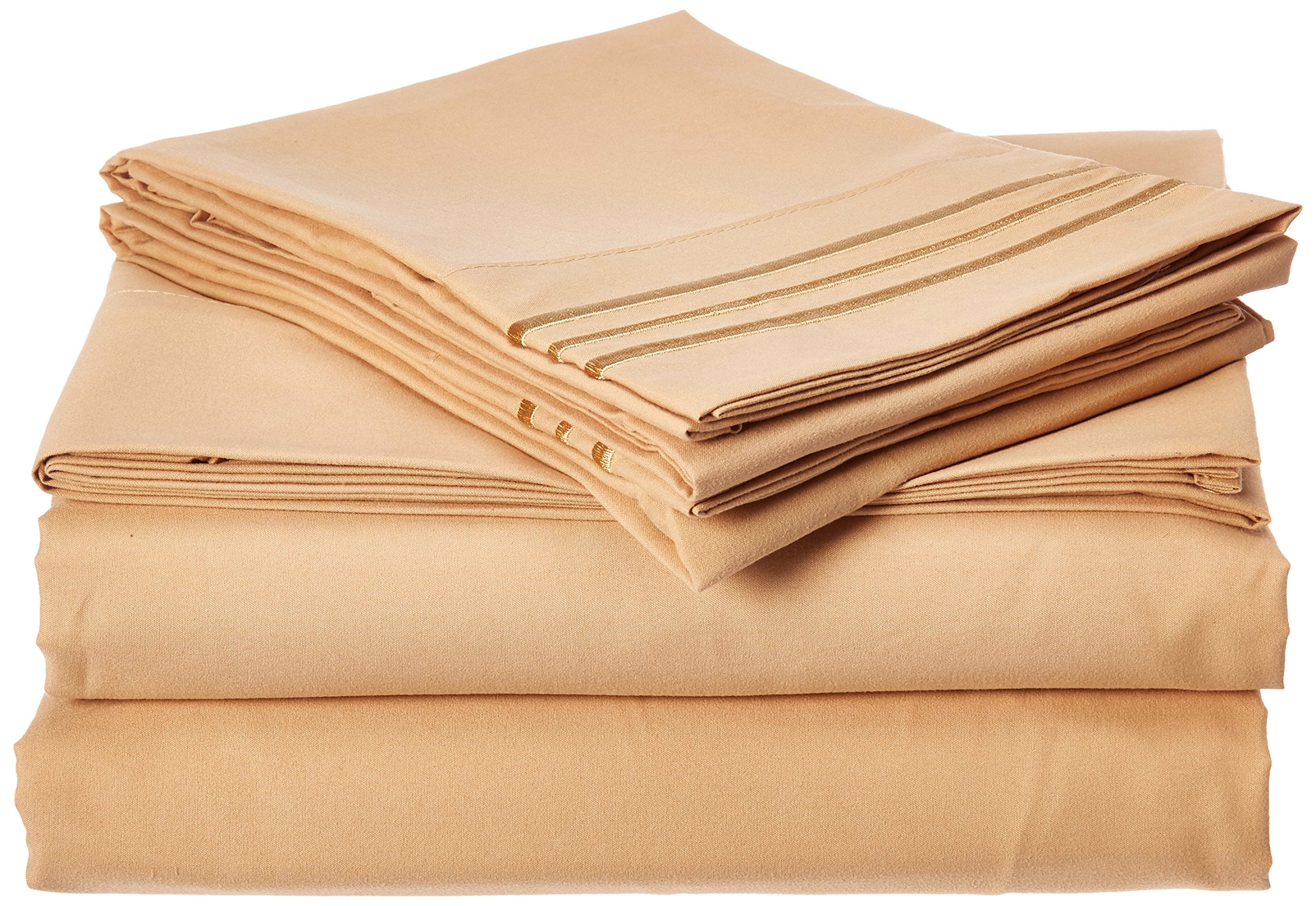 Celine Linen 1800 Series Hotel Quality Super Soft Wrinkle Resistant & Fade Resistant Beautiful Design On Pillowcases 4-Piece She