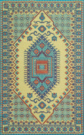 Mad Mats Traditional Outdoor Rug, Reversible Plastic Mat (6' X 9', Oriental Turkish - Plum)