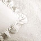 Lush Decor Reyna Ruffle Comforter Set - 3 Piece Cozy Ruffled Bedding Set - Timeless Elegance And Comfort For Bedroom - King, Whi
