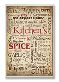 Stupell Home D  cor Kitchen Spice Typography Wall Plaque, 10 x 0.5 x 15, Proudly Made in USA