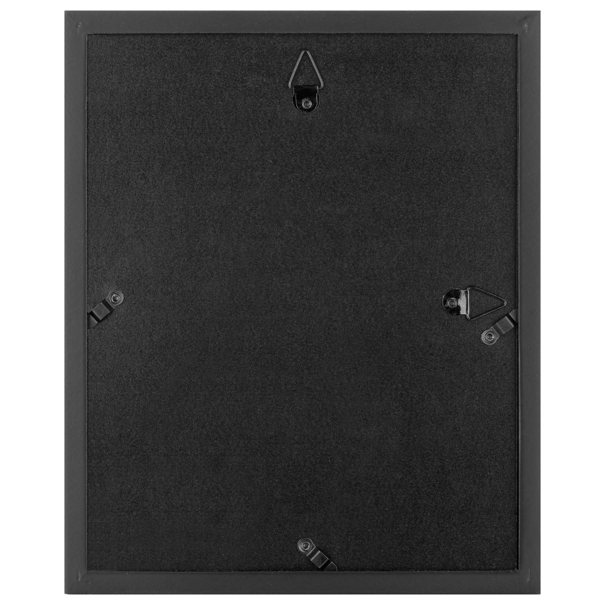 Gallery Perfect - 7-Piece Black Wall Frame Set - Kit With Decorative Art Prints - Hanging Template - Easy Installation Frame - M