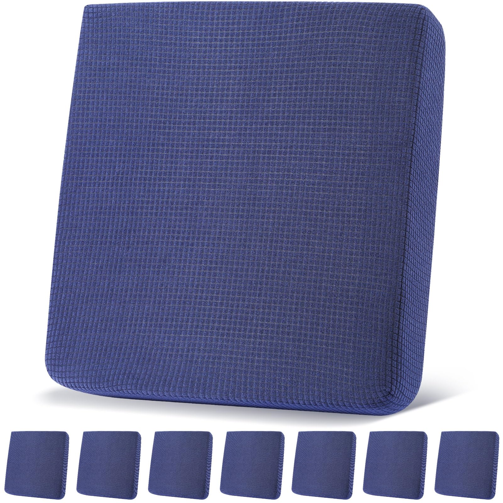 Newwiee 8 Patio Stretch Sofa Cushion Covers Outdoor Cushion Covers Replacement Couch Slipcovers Sofa Seat Cover Soft Chair Cover
