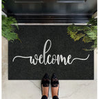 Mwazzll Large Welcome Door Mat Outdoor Indoor Non Slip Doormat 36'X24' Low-Profile Super Absorb Mud Easy To Clean Front Door M