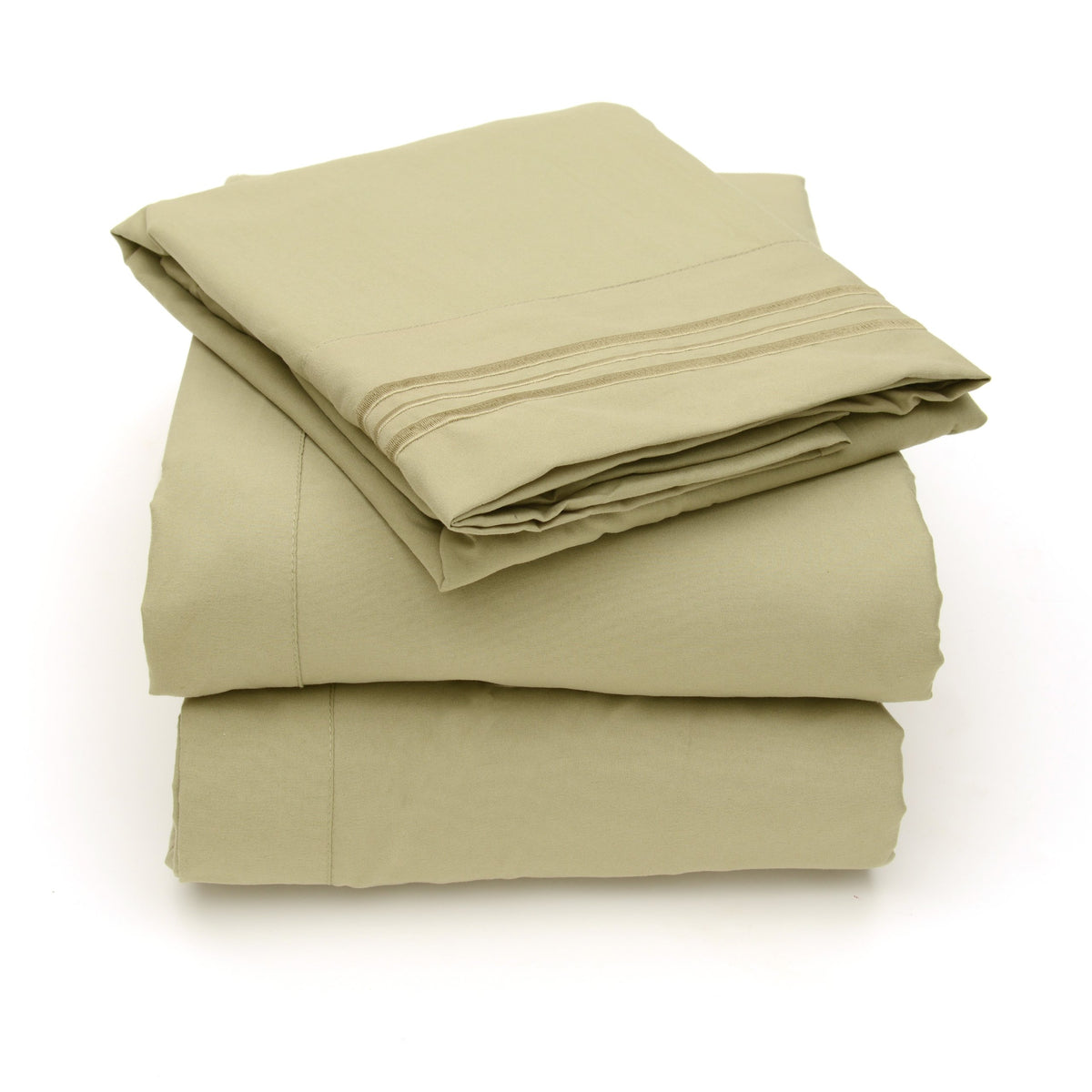 Sweet Home Collection 4 Piece 2000 12 Colors Collection Egyptian Quality Deep Pocket Bed Sheet Set, Queen, Sage