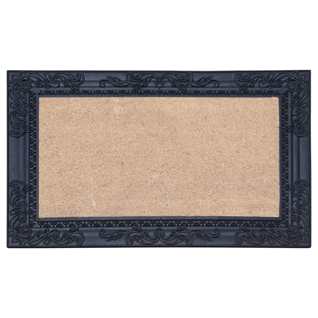 A1Hc Natural Coir And Rubber Door Mat, 24X36, Thick Durable, Heavy Duty, Thin Profile Door Mat, Easy To Clean, Long Lasting, Fro