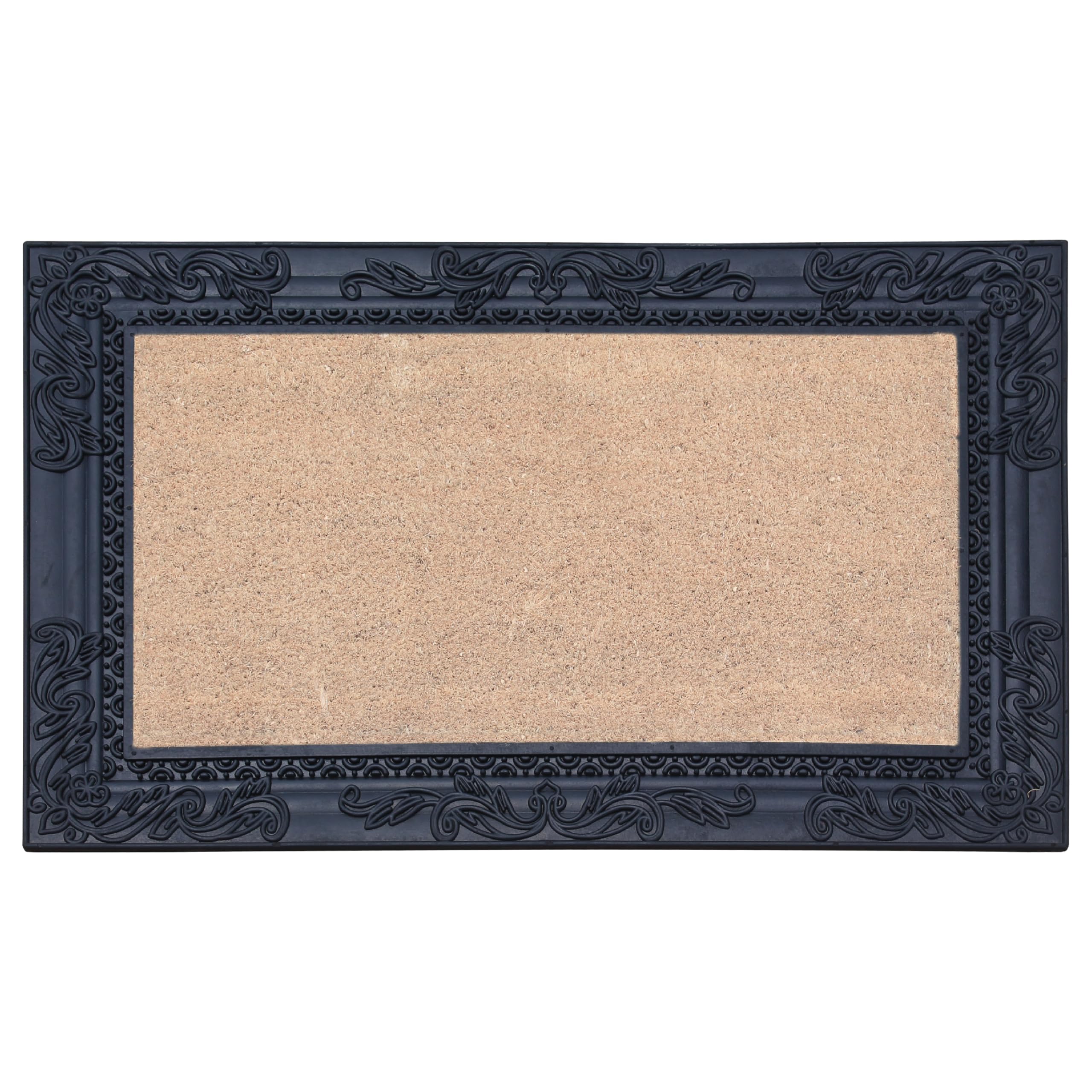 A1Hc Natural Coir And Rubber Door Mat, 24X36, Thick Durable, Heavy Duty, Thin Profile Door Mat, Easy To Clean, Long Lasting, Fro