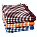 Mk weaves Cotton Bath Towels 249 GSM Set of 3 (30X60 Inches) Orange, Brown, Blue