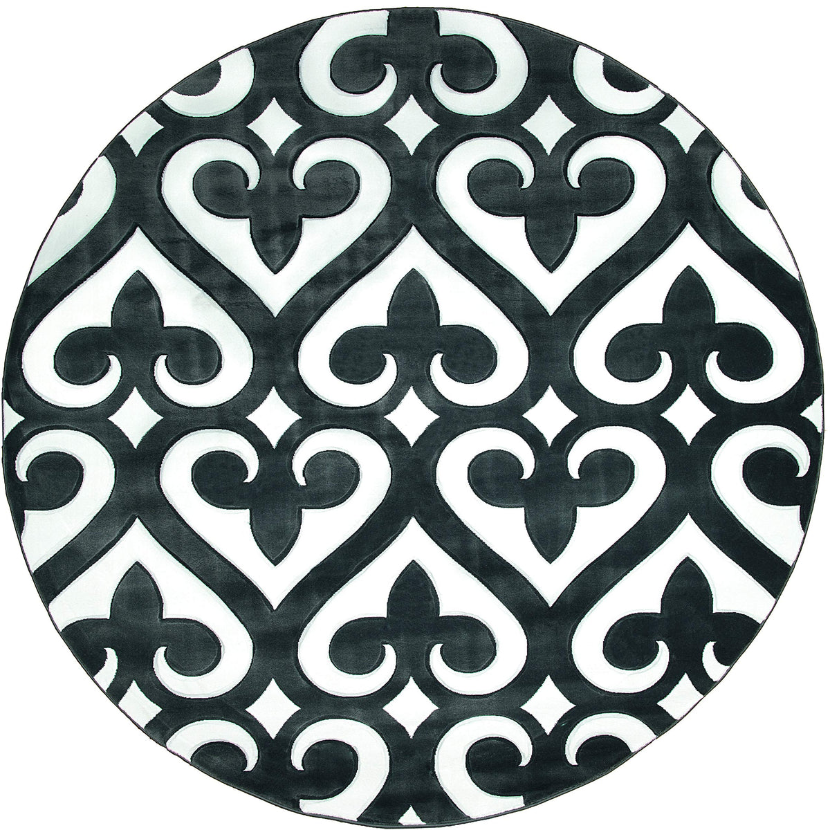 United Weavers Of America Bristol Heartland Grey Round Rug, 710 Inch