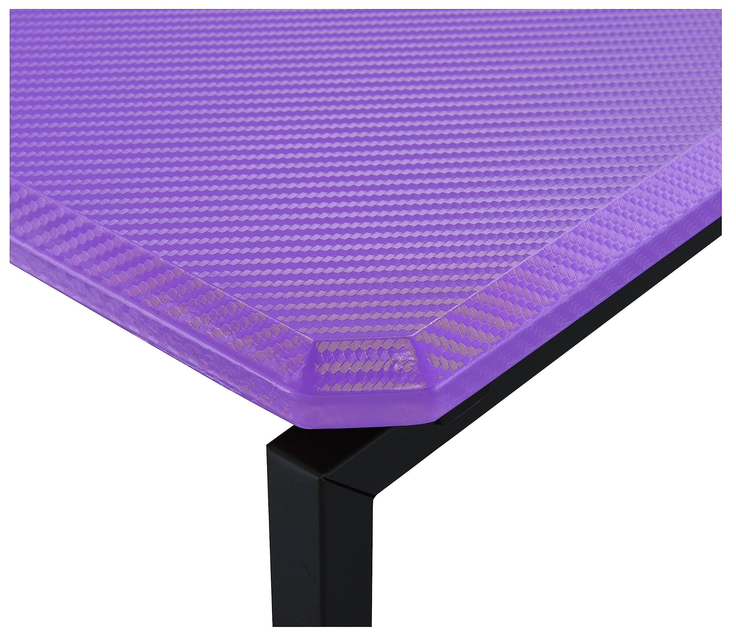 Lilola Home GT 3 Piece Violet Carbon Fiber Wrap Coffee Table and End Table Set