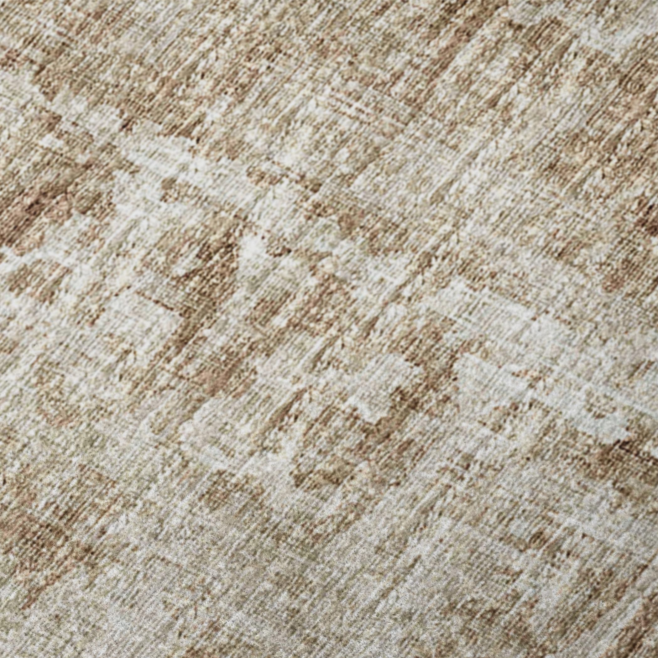 Aberdeen Ab2 Taupe 2'3' X 7'6' Runner Rug