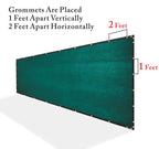 Royal Shade Custom Size 6' X 35' Green Fence Privacy Screen Windscreen Cover Netting Mesh Fabric Cloth - Cable Zip Ties Included