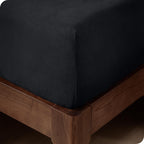 Bare Home Super Soft Fleece Fitted Sheet - Full Size - Extra Plush Polar Fleece - Deep Pocket - All Season Cozy Warmth (Full, Bl