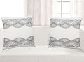 Saral Home Grey Embroidered Cotton Sofa Cushion Cover (40X40 Cm)  Set Of 2 Pc