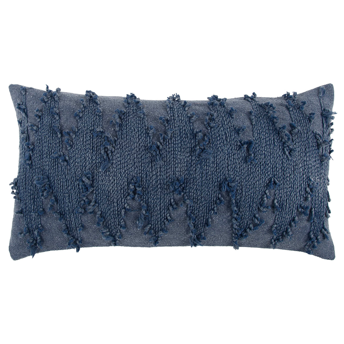 Rizzy Home | T13118 | 14&quot;x26&quot; Blue/Neutral/ Decorative Pillow | Down Fill