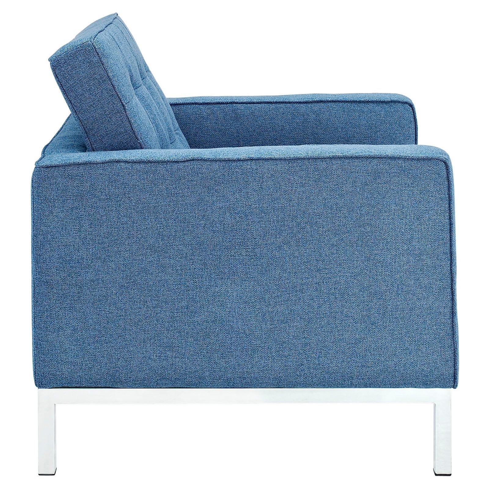 Modway Loft Armchair And Sofa Set, Orange Tweed, Set Of 2