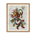 Poster Master Dictionary Art Poster - Quetzalcoatl Print - Aztec Mythology Art - Feathered Serpent Art - Kukulkan Art - Gift for