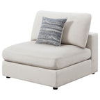 Coaster Home Furnishings Serene Upholstered Armless Chair Beige